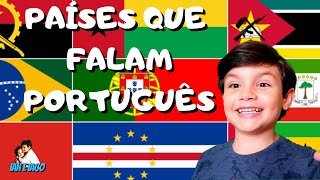 Países que falam Português🇧🇷🇧🇷 countries that speak portuguese  Vídeo educativo  Ian e Iago [upl. by Kowal]