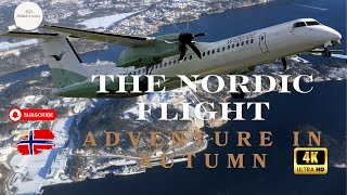 The Nordic Flight Adventure in Autumn I4K  Shutterbug in Norway  Embarking on an Aerial Journey [upl. by Hauck]