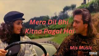 Mera Dil Bhi Kitna Pagal Hai Lyrics Kumar Sanu Mis [upl. by Grounds299]