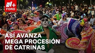 Folclor y tradición brillan en la Mega Procesión de las Catrinas 2024 en la CDMX [upl. by Pedrick379]