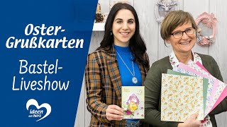 OsterGrußkarten  BastelLiveshow vom 01022021 [upl. by Cindelyn165]