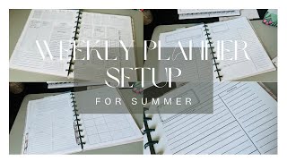 Weekly Planner Setup for the Summer [upl. by Annahsor842]