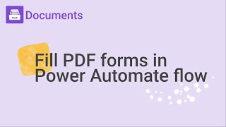 Automatically populate fillable PDF forms in Power Automate flow [upl. by Akirahs531]