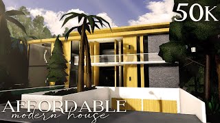 Bloxburg 50k Affordable Modern Mansion  Roblox  Speedbuild [upl. by Netsreik663]