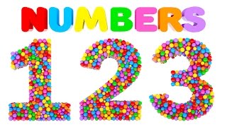 Learn Numbers with Colorful Balls  Colors and Numbers Videos for Children [upl. by Clemente279]