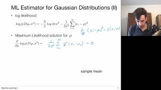 23 Maximum Likelihood UvA  Machine Learning 1  2020 [upl. by Wendye]