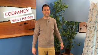 Coofandy Mens Henley stretchy ribbed and lightweight coofandy henley mensclothing [upl. by Adnarrim]