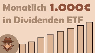 Monatlich 1000€ mit Sparplan in DIVIDENDEN ETF investieren [upl. by Dichy]