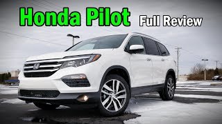 2018 Honda Pilot FULL REVIEW  Elite Touring EXL EX amp LX [upl. by Raynor]