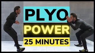 Plyometric Cardio Circuit For Power  25 Min Plyo HIIT [upl. by Han]