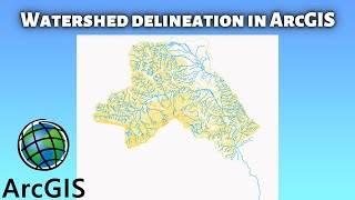 Watershed Delineation using ArcGIS from DEM  Basin in ArcGIS 108 [upl. by Ramos]