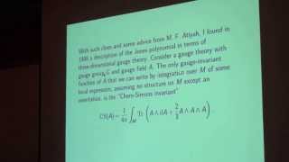 Edward Witten  A New Look at the Jones Polynomial of a Knot [upl. by Assiralk729]