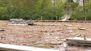 Cleanup efforts continue at Claytor Lake in Pulaski [upl. by Aelgna330]