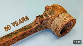 😬 Restoration Of Old And Rusty Antique Kitchen Scale  Restoration video [upl. by Adnolehs]