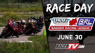 2024 Bagger Racing League Round 4  Gingerman Raceway  Full Live Broadcast [upl. by Sterne]