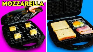 10 SURPRISING FOODS YOU CAN MAKE IN YOUR WAFFLE MAKER [upl. by Apeed]