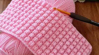 Unique Very Easy Crochet sewing pattern baby blanket consisting of two rows for beginners [upl. by Sivie78]