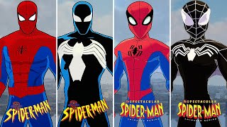 SpiderMan PC  ALL Animated Suits All Cartoon Mods [upl. by Sido200]