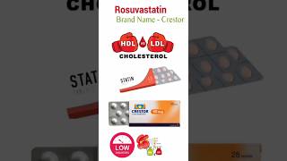 rosuvastatin crestor tablet best for H D l L D L low cholesterol youtoube short video💞💞💞 [upl. by Adnofal]