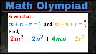 Math Olympiad Q148 [upl. by Janenna]