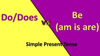 DoDoes vs amisare in simple present tense English Grammar [upl. by Pfaff]