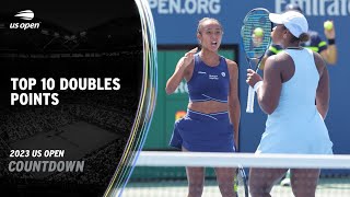 Top 10 Doubles Points of the Tournament  2023 US Open [upl. by Malissa]