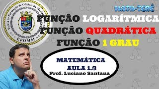 EFOMM FUNÇÃO LOGARTIMICA FUNÇÃO QUADRÁTICA E DO 1º GRAU MATEMÁTICA [upl. by Ynaffital]