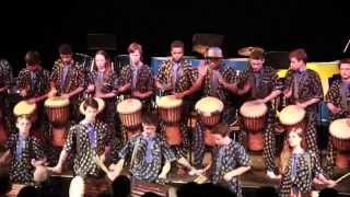 Djembe traditional by Campbell Hall World Drumming Ensemble [upl. by Zoila]