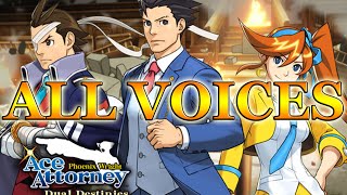 Ace Attorney Dual Destinies All Voices [upl. by Sprung435]