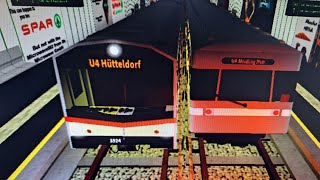 Hietzing Wien and Meidling haupstraße on line U4 And subway type V Roblox UBAHN simulator Wien [upl. by Iclek]