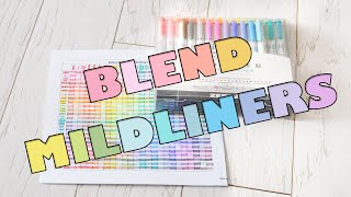 Make More Colors Mildliner Highlighters Blending with 25 Zebra Creative Markers [upl. by Annij]