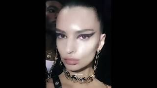 EmilyRatajkwowski walking for Versace AW19 Versace FashionModel runway catwalk  emrata [upl. by Lachman350]