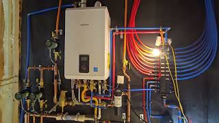 Navien High Efficiency Combi Boiler System With Radiant Heat And Domestic Hot Water [upl. by Biron]