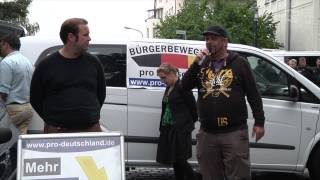 Pro Deutschland in Gießen quotMikrophonpiratquot Oliver Wesemann [upl. by Tifanie]