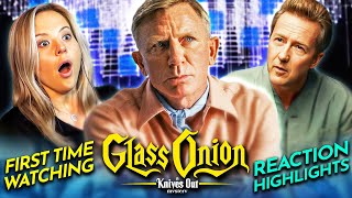 GLASS ONION A KNIVES OUT MYSTERY 2022 Movie Reaction  FIRST TIME WATCHING w Mia [upl. by Pitzer]