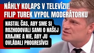 Náhly skrat počas živého vysielania Filip Turek urobil poriadok s drzou moderátorkou a hosťami [upl. by Suiramed]