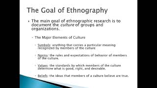 Introduction to Ethnography [upl. by Emlynn]