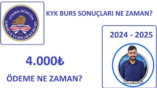 KYK BURS SONUÇLARI NE ZAMAN KYK TOPLU BURS ÖDEMESİ NE ZAMAN BURS TAAHHÜTNAME ONAYI [upl. by Annoya]