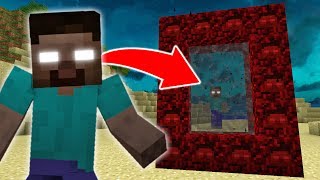 How to Make a Portal to the HEROBRINE Dimension in Minecraft [upl. by Kyriako]