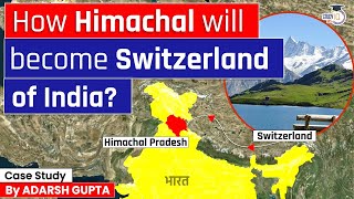 How Himachal Pradesh can Become Richest State of India Tourism in Himachal  UPSC Mains [upl. by Ahaelam907]