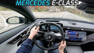 2024 MERCEDES ECLASS SALOON E 220d 197 HP POV TEST DRIVE [upl. by Sheline156]