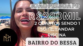 R280mil Vendo apartamento com piscina ao lado da praça do caju no Bairro do Bessa em João Pessoa [upl. by Isolde95]