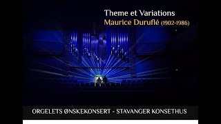 Loreto Aramendi plays Theme et Variations Veni Creator  Maurice Duruflé  Stavanger Concert Hall [upl. by Ttennej]