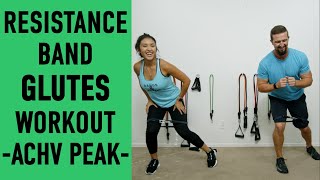 Resistance Band Workout For Glutes ACHVPEAK [upl. by Arted]