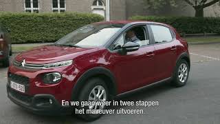 Rijles voor het autorijbewijs – mijnrijbewijsBbe – Voorwaarts in een parkeervak rijden [upl. by Crawford410]