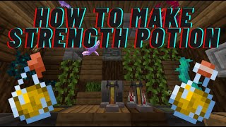 How to make strength potion Minecraft 121 [upl. by Elvera]