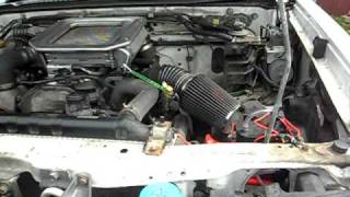 Nissan D22 Navara Sound with KampN Air Filter and big horn [upl. by Merchant]