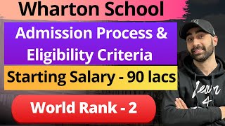 Wharton School  MBAEMBA All About MBA Fees Eligibility Average Salary Batch Profile [upl. by Nylirahs]