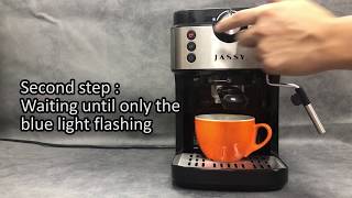 How to start the coffee machine JS101  JASSY [upl. by Imhskal899]