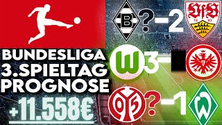 1 BUNDESLIGA PROGNOSE amp TIPPS 3Spieltag Bundesliga Tipps  Sportwetten Tipps Alle Spiele [upl. by Yruj]